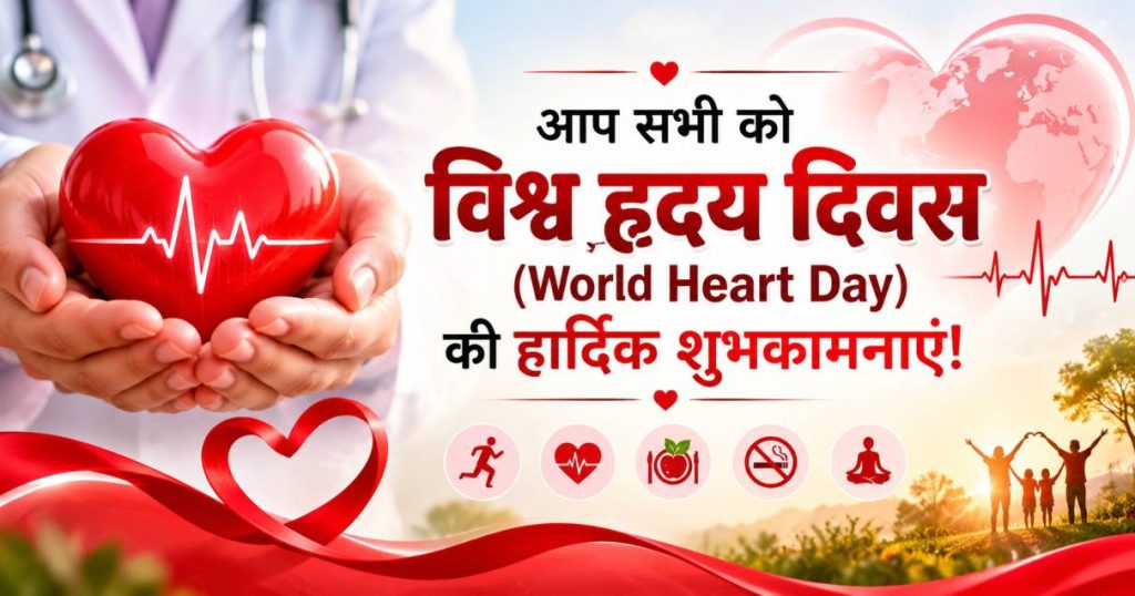 आप सभी को विश्व हृदय दिवस (World Heart Day) की हार्दिक शुभकामनाएं!